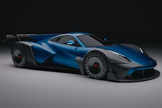 model futuristic hyper car, 3d truck model, aerodynamic sport car, rc car model