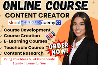 create online course, power point elearning content development for online coach