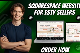 create a professional squarespace store for handmade, digital product sellers