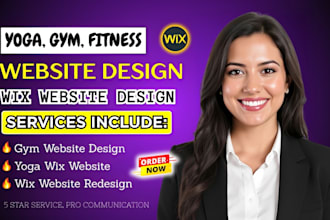 build fitness nutrition website, wix website yoga SEO website, gym yoga website