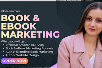 book marketing amazon ads book trailer author website author branding promotion