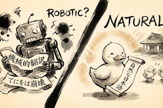 fix your japanese text so it sounds natural, not robotic