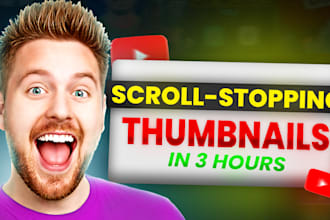 design scroll stopping youtube thumbnails