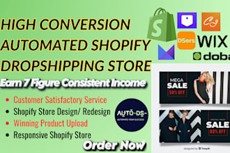 create automated shopify dropshipping store design with spocket cj modalyst doba
