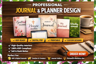 do journal design gratitude prayer amazon kdp digital journal pdf planner design
