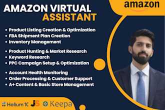 be your amazon virtual assistant for fba and listings