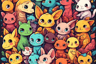draw a digital cartoon illustration