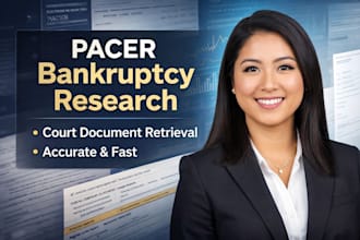do fast and accurate pacer bankruptcy research, court filings and documents