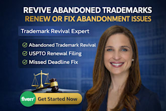 revive abandoned trademark and handle uspto renewal