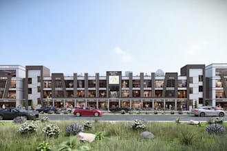 renovate 3d commercial facades, design retail interior, architectural renderings