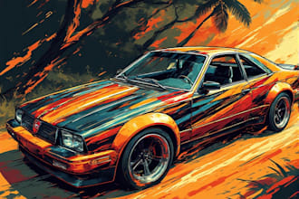 create professional car wrap