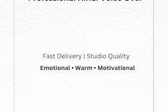record a professional hindi voice over for videos, reels
