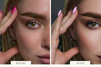 do high end beauty retouch and photo editing for ecommerce