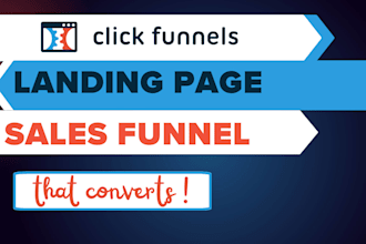 design clickfunnels sales funnel landing page