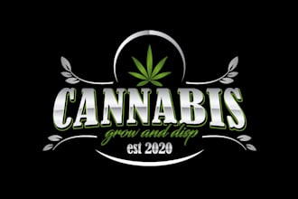 do a custom cannabis marijuana vape and 420 logo