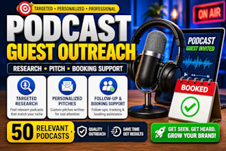 get you book on podcast speaking opportunities, podcast outreach booking expert