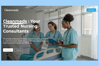 build nursing consultancy website nclex consultancy, healthcare, medical website