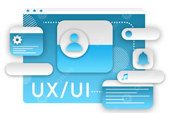 design modern UI UX for mobile apps and websites