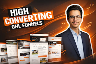 create professional ghl sales funnels and landing pages
