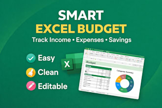 create a smart personal or business budget in excel with tracking