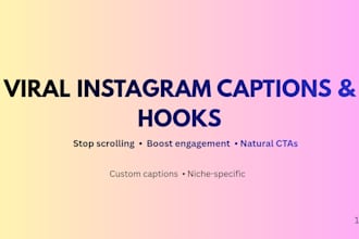 write viral instagram captions and hooks