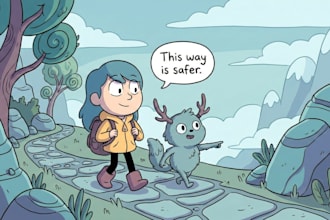 illustrate children books with expressive artwork
