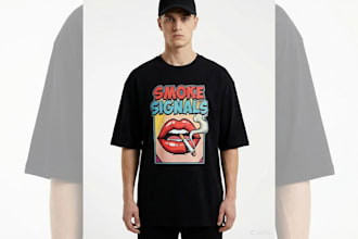 create custom streetwear clothing brand graphic design, tshirt, hoodie, apparel