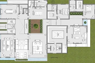 create colored and rendered floor plans in photoshop