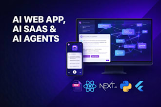 develop ai web app, ai saas and ai agents