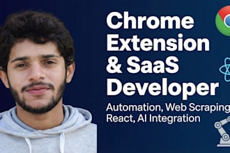 build a saas chrome extension with react and API integration