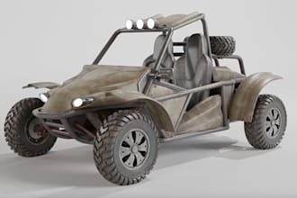 fivem 3d vehicle lore friend chopper golf cart 3d car for stream car meta 3dfile
