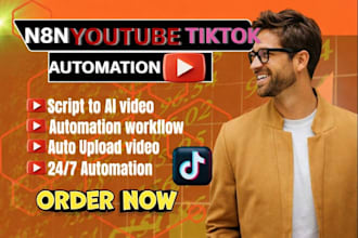 setup n8n ai video automation for tiktok reels n8n youtube automation n8n