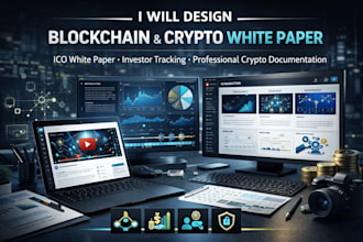 design blockchain white paper write investor tracking crypto ico white paper