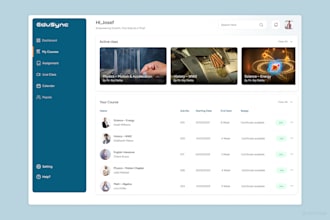 develop elearning platform, lms, college management system, online course site