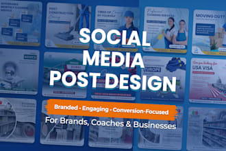 design professional social media posts for brands and businesses