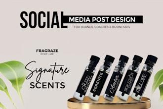 design professional social media posts for brands and businesses