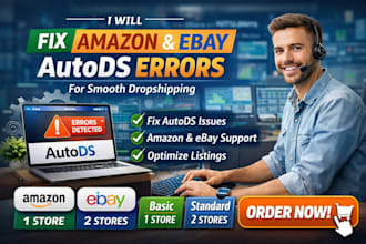fix amazon and ebay autods errors for smooth dropshipping