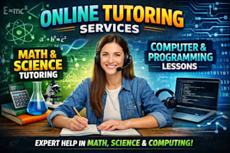 tutor elementary middle and high school math science computer