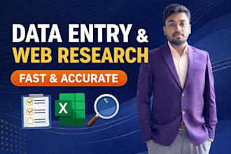 data entry and web research