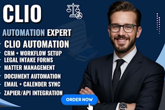 automate clio lawmatics, client portal, crm and legal workflow for your law firm