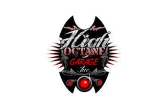 design outstanding high octane garage automotive logo