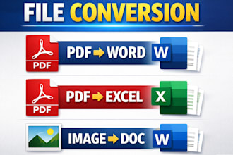 convert PDF to word and excel editable files