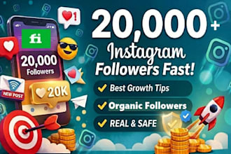 instantly get 20,000 real instagram followers