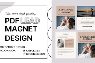 create pdf lead magnet design, checklist, lead magnet, ebook design, freebies