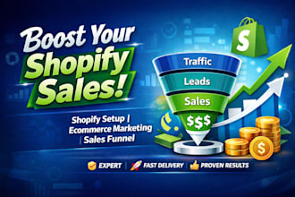 setup shopify marketing ecommerce marketing sales funnel to boost shopify sales