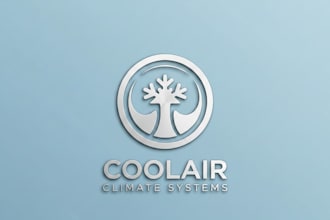 design a modern and professional air condition brand logo