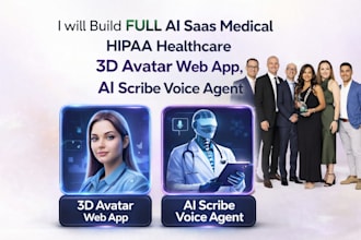 do chatgpt, ai saas medical healthcare 3d avatar web app, ai scribe voice agents