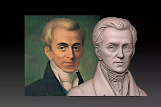 create high detailed 3d portrait bas relief,3d wood carving,mythology statue,cnc