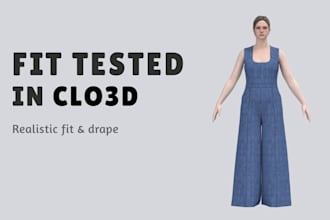 test your garment patterns in clo3d with realistic fit and drape