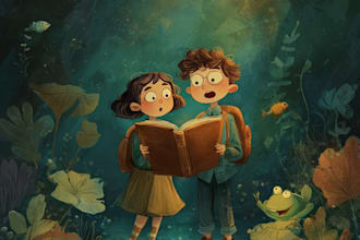 illustrate children books and covers digital or watercolor